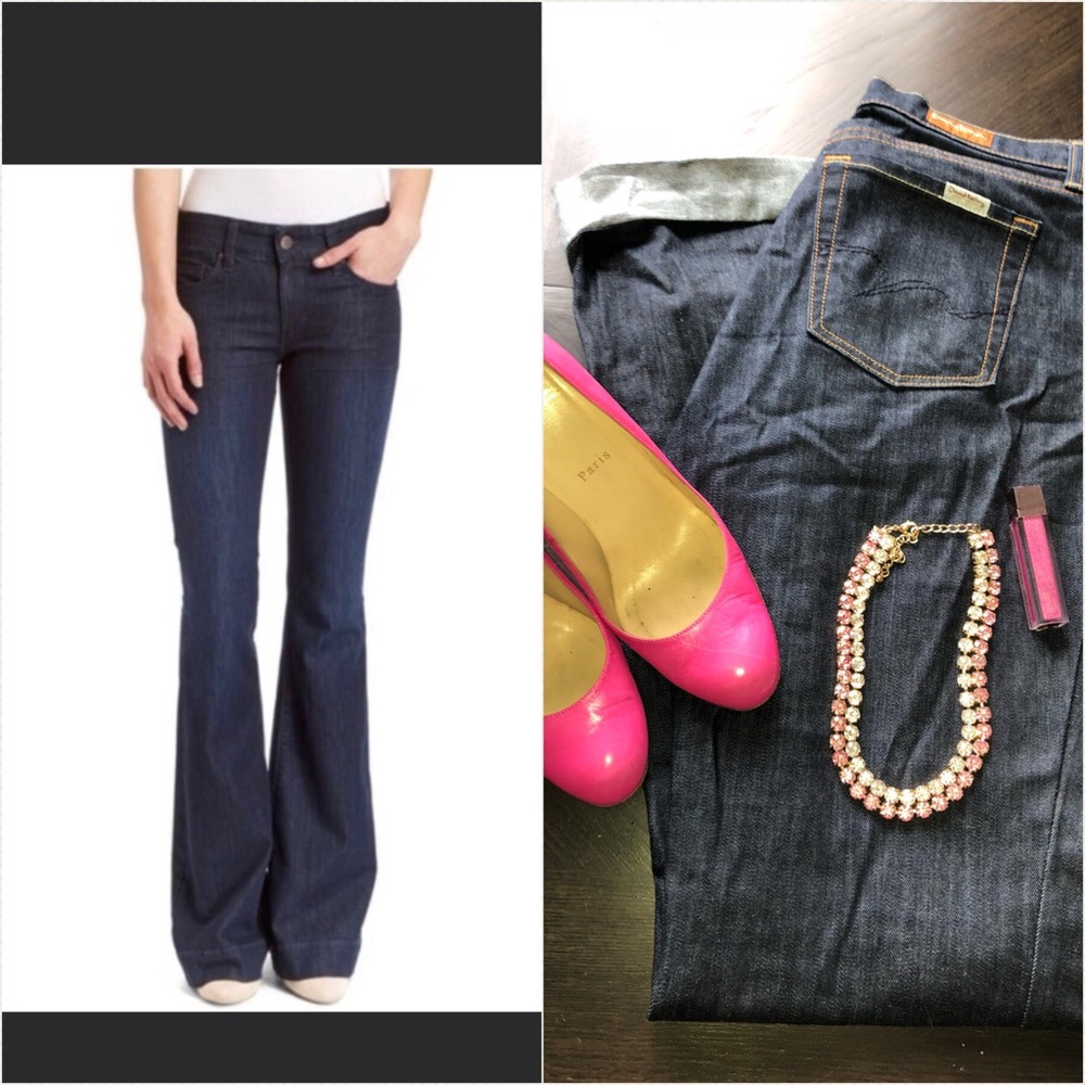 David Kahn Dark Wash denim flare jeans #3560